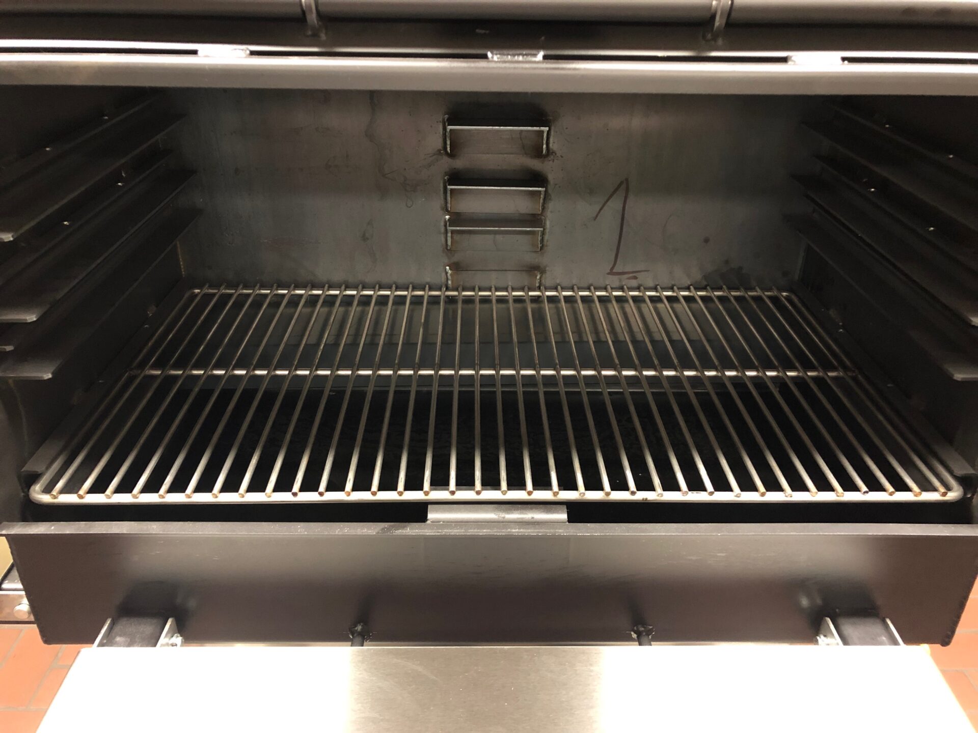 All-Star with open doors showing rotisserie.
