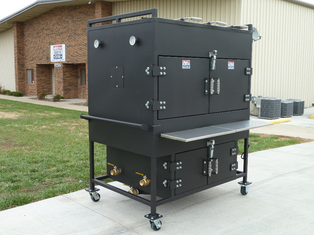 While it is big, it is still portable, set on wheels to get this smoker where you need it! 
