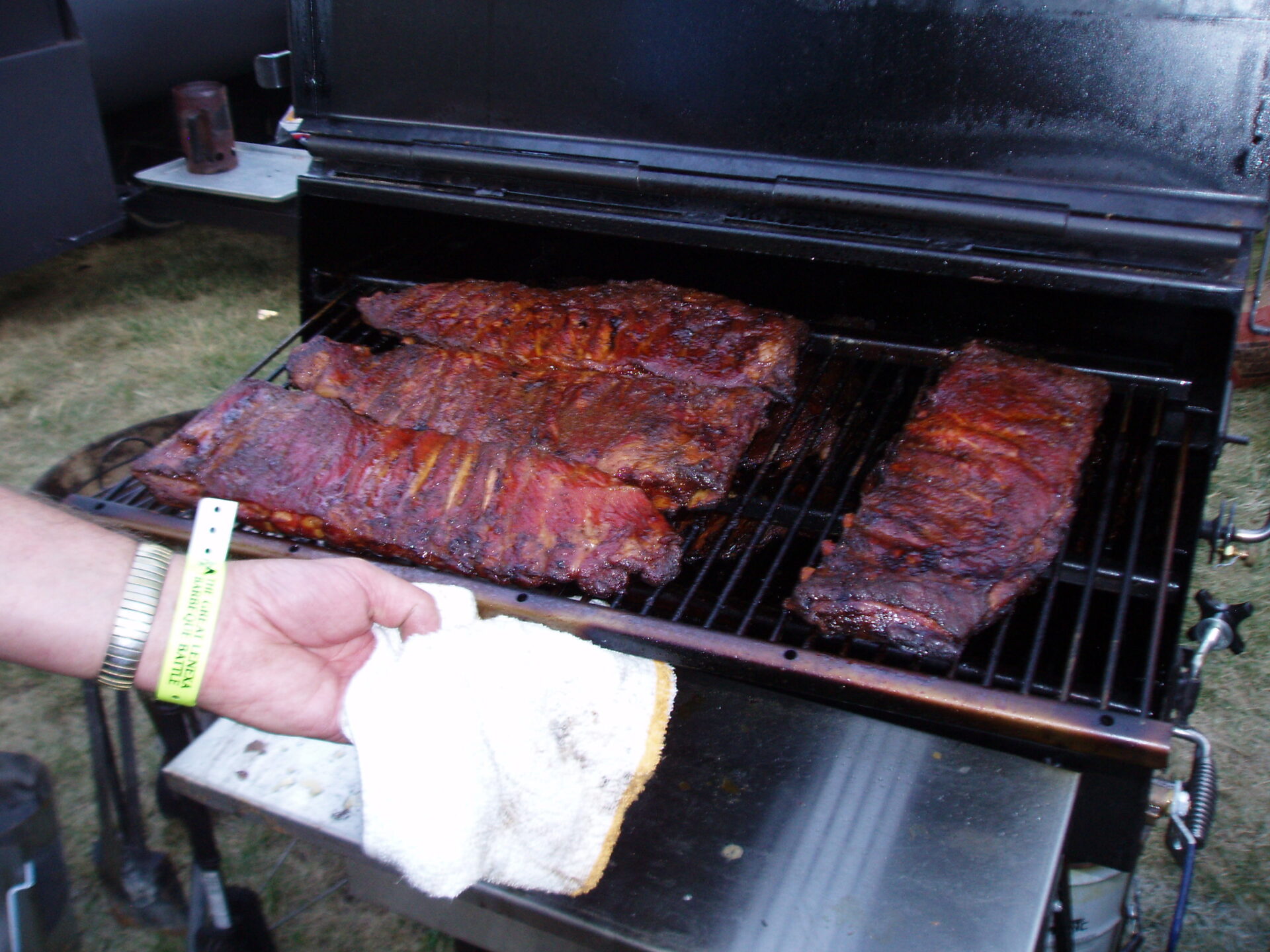 Stainless All Star - after meat has been smoked