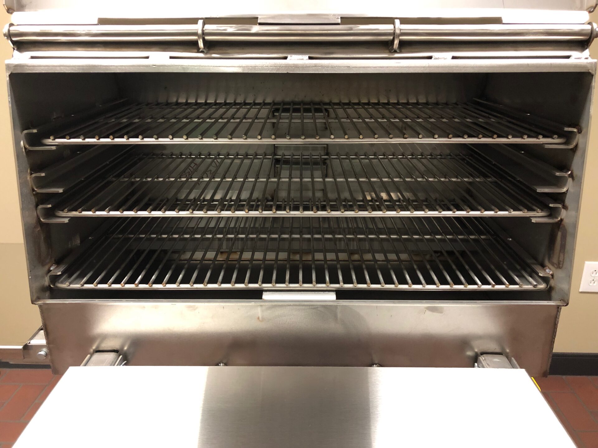 Stainless All Star - open with grill racks