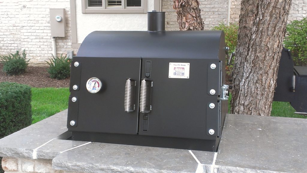 This outdoor kitchen allows the chef to fully prepare a meal outside!