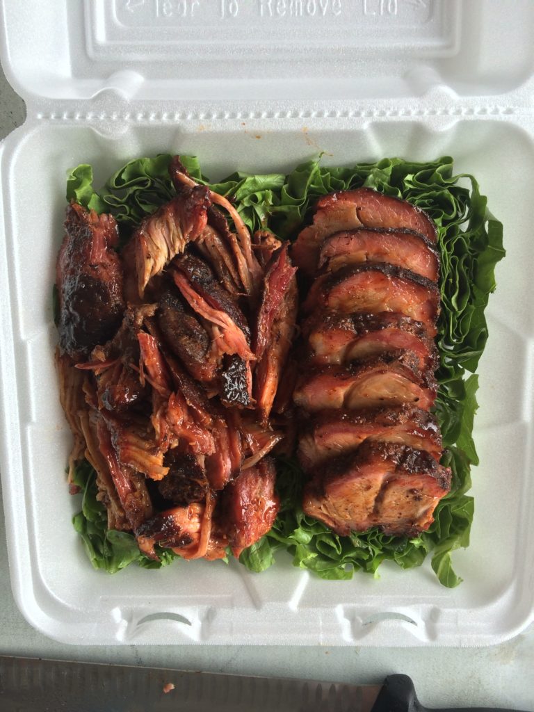 Delicious BBQ, a result of cooking on an ABS smoker/grill.