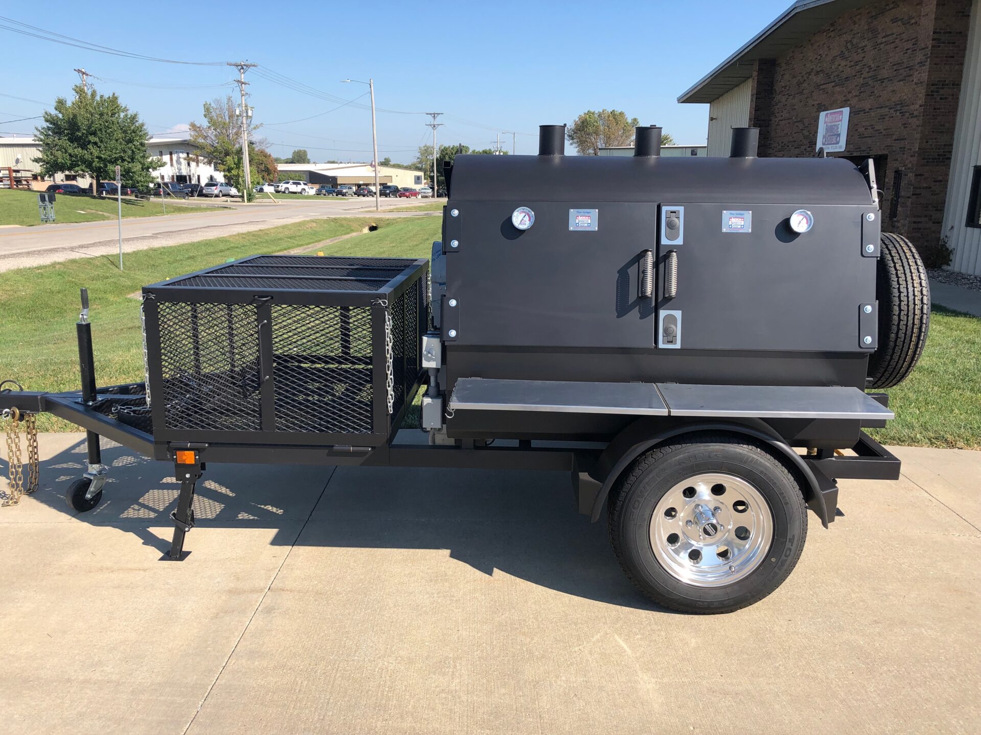 ABS 5-foot meat smoker with storage box