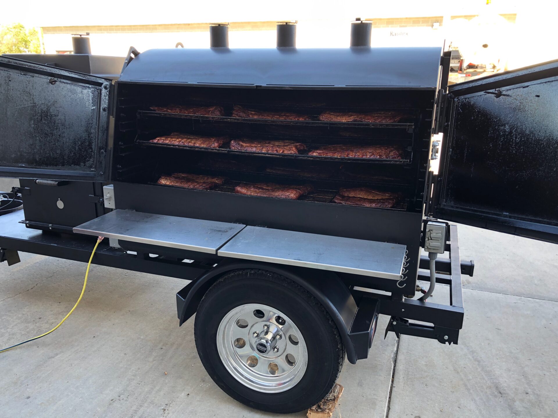 ribs cooking in The Judge