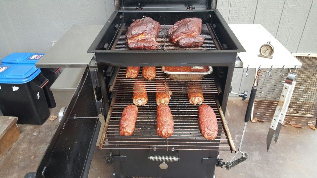 Delicious meat dishes cooked on the Bar-Be-Cube Smoker/Grill.