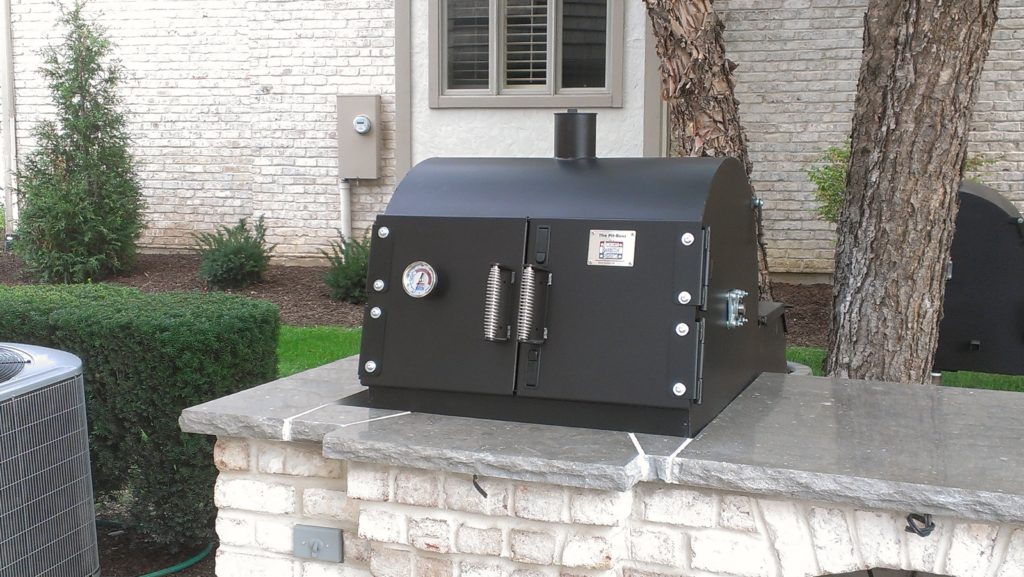 This outdoor kitchen allows the chef to fully prepare a meal outside!