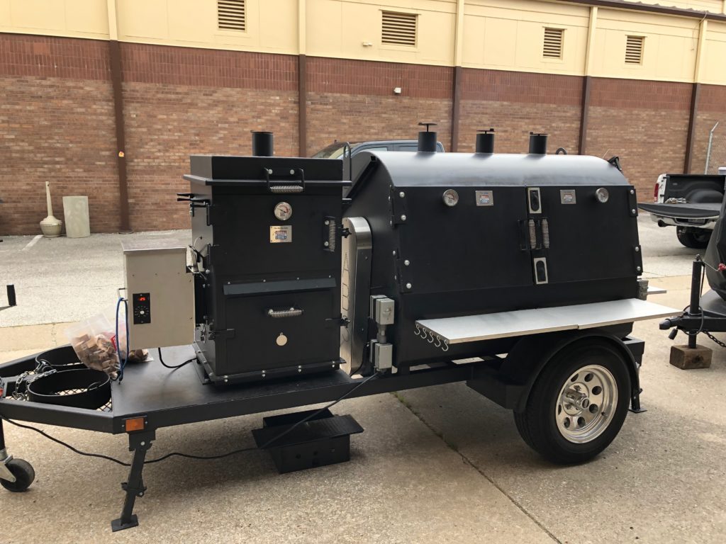 An image of the ABS Judge and Bar-be-Cube mounted on a trailer.