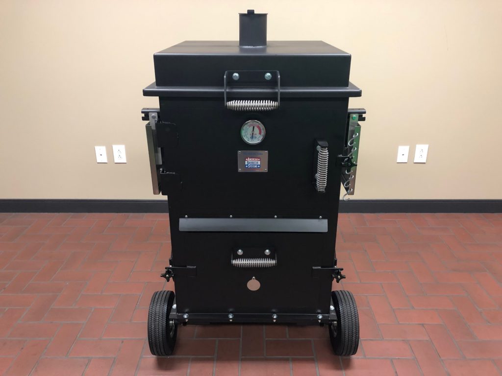 The Bar-Be-Cube Smoker/grill
is fabricated with new heavy gauge material for longevity.