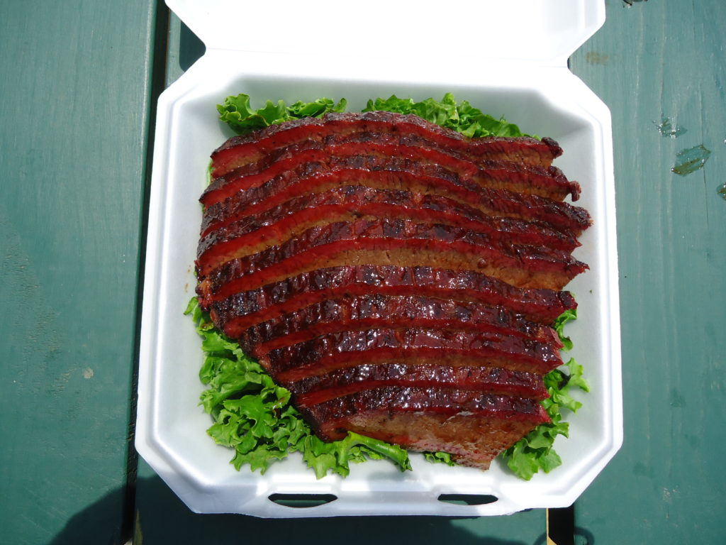 Beautiful brisket from an ABS competition.
