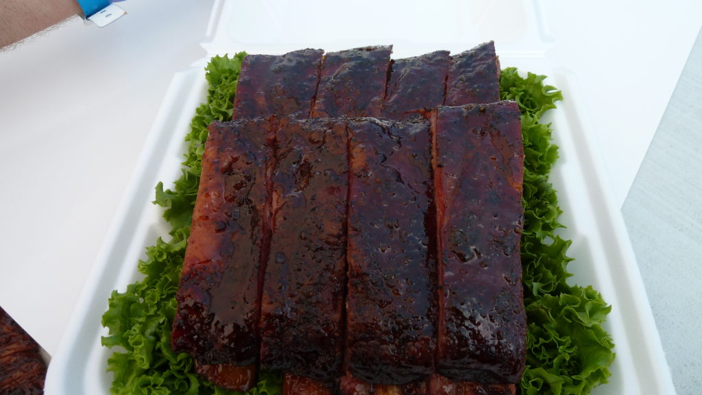 Meats prepared on an ABS smoker/grill. An example of ABS Events and Competitions.