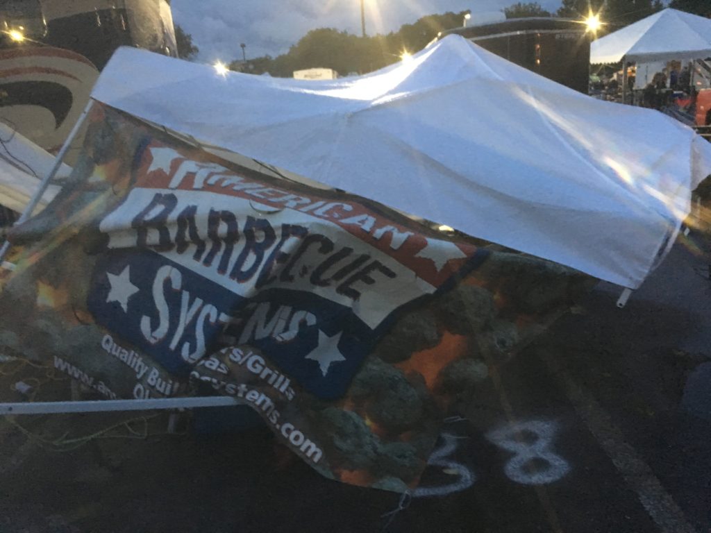 After a storm blew through at an ABS BBQ competition.