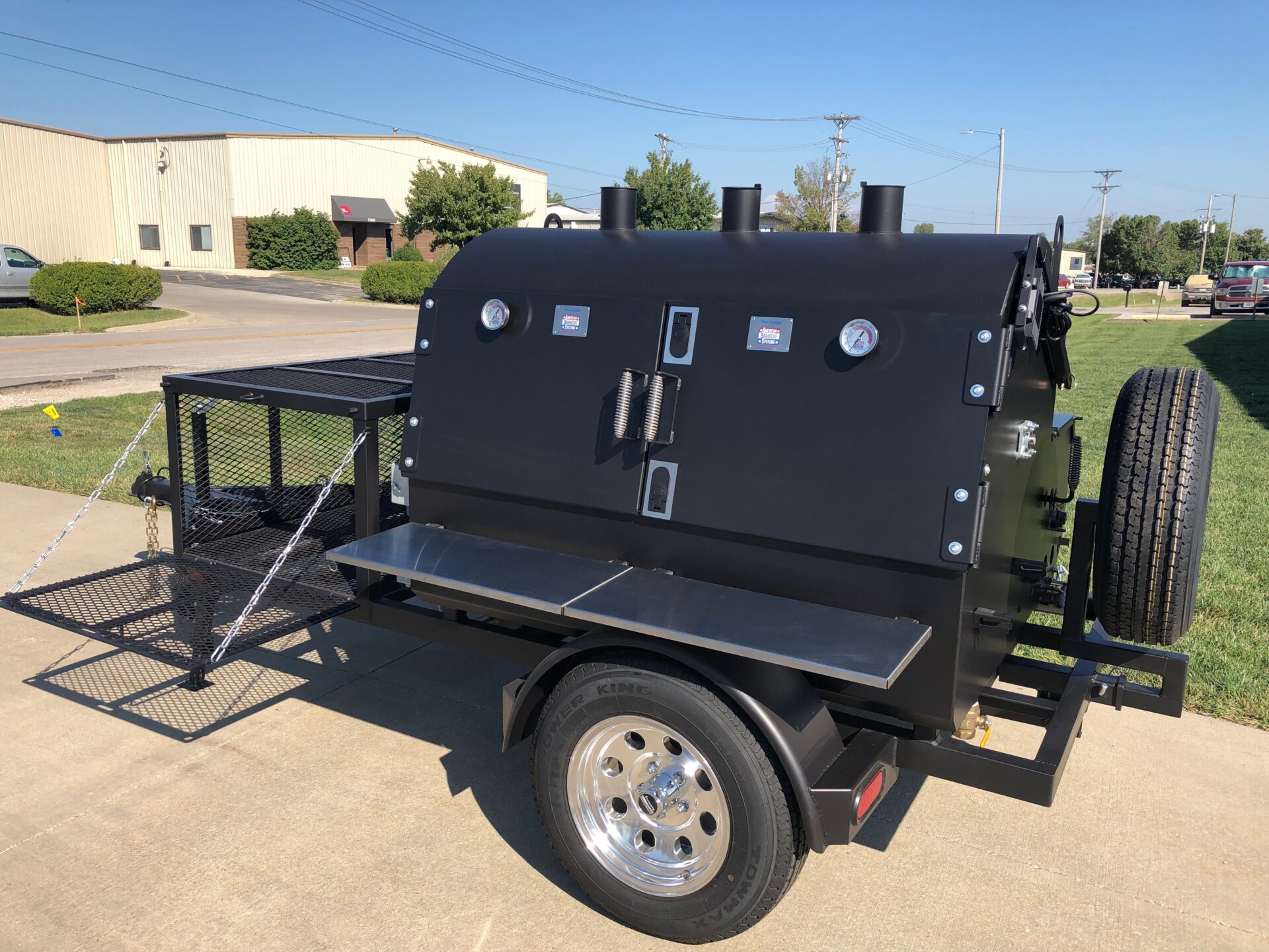 5-foot smoker on wheels
