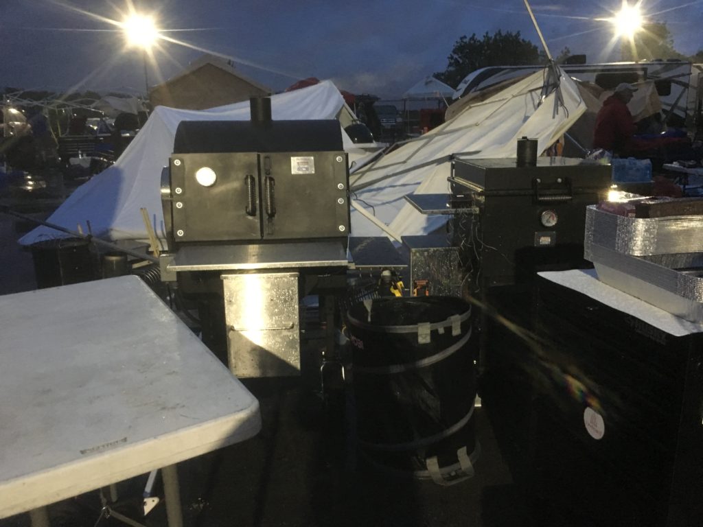 After a storm blew through at an ABS BBQ competition.