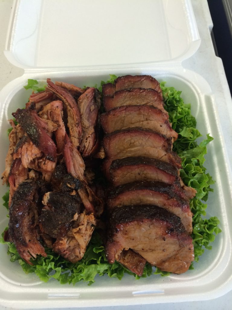 Meats prepared on an ABS smoker/grill.