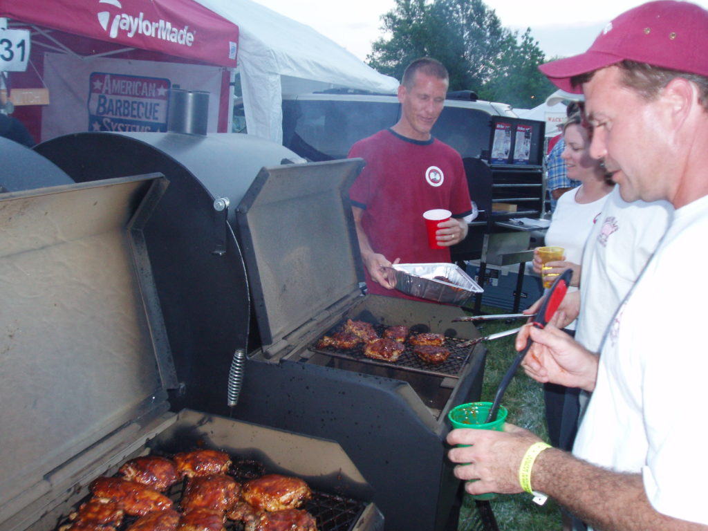 Grilling up delicious barbecue on the ABS All Star.