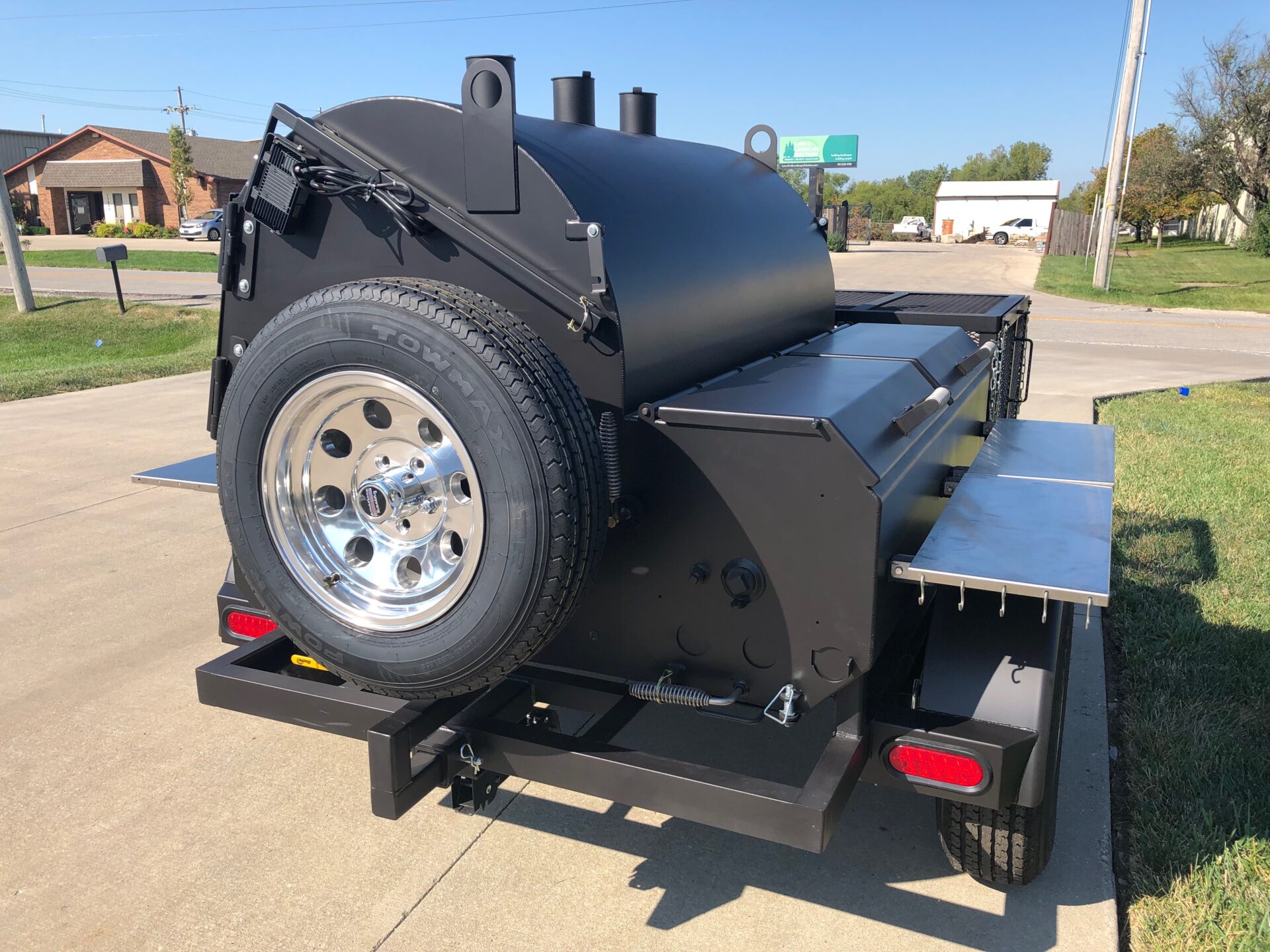 spare tire for haulable smoker