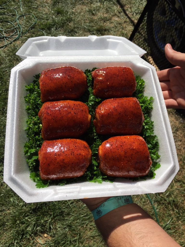 Delicious BBQ, a result of cooking on an ABS smoker/grill.