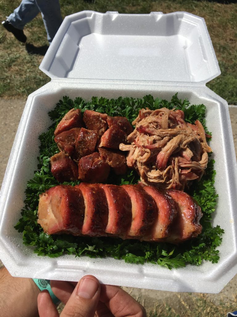 Delicious BBQ, a result of cooking on an ABS smoker/grill.