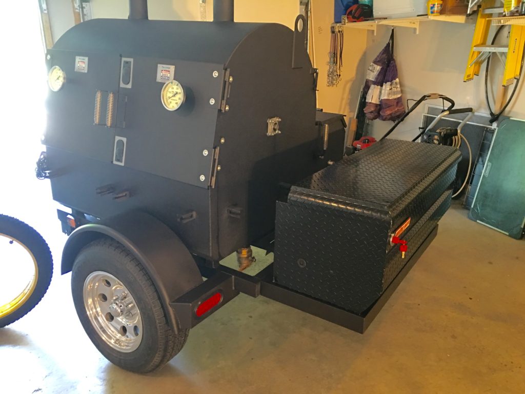 A custom ABS Judge on trailer, ready to roll. 