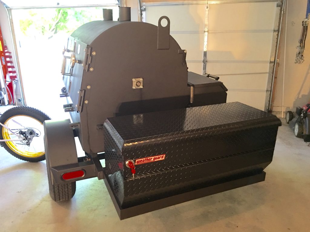 A custom ABS Judge on trailer, ready to roll. 