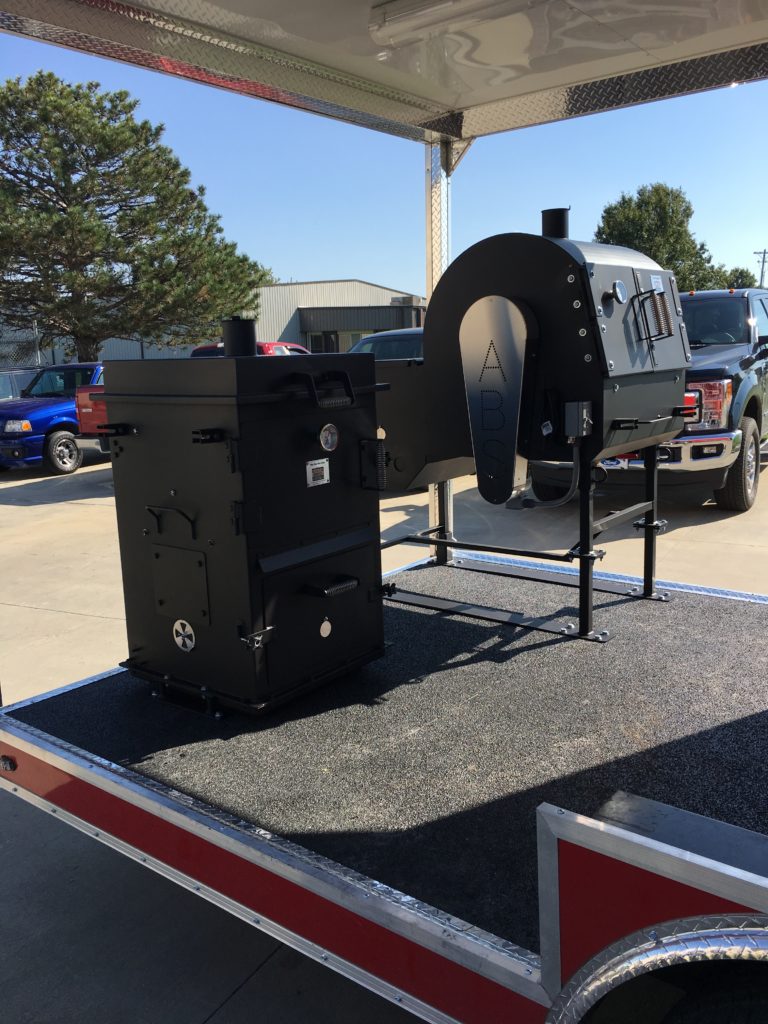 Jiggy Pig trailer with custom ABS All-Star and Bar-be-cube. 
