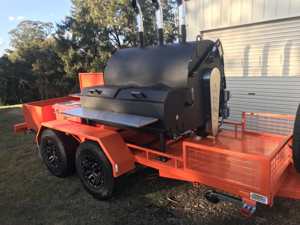 Gather together all your needed supplies in the custom trailer, made for this ABS Judge. 