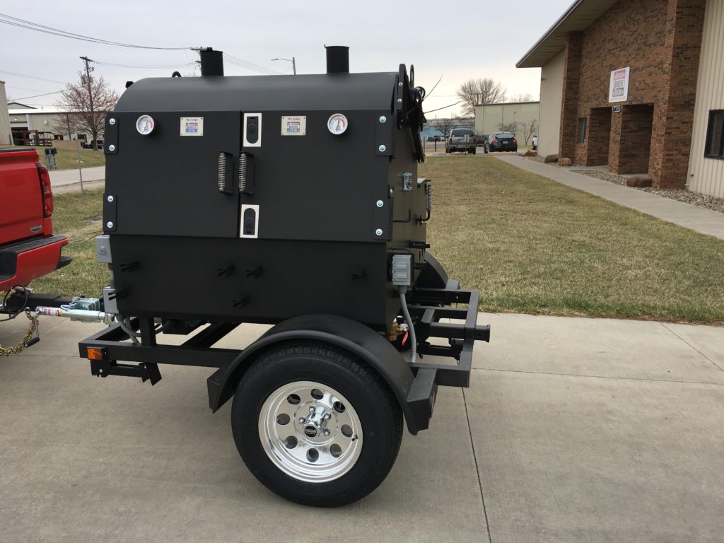 A custom ABS Judge on trailer, ready to roll. 