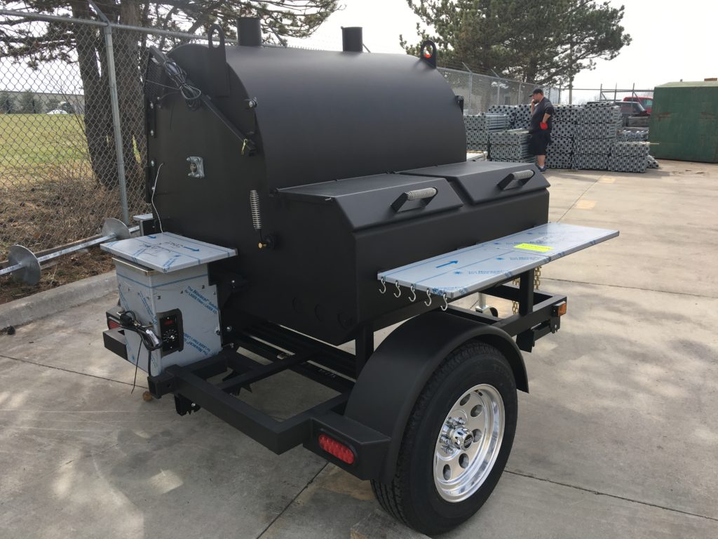 A custom ABS Judge on a trailer. 