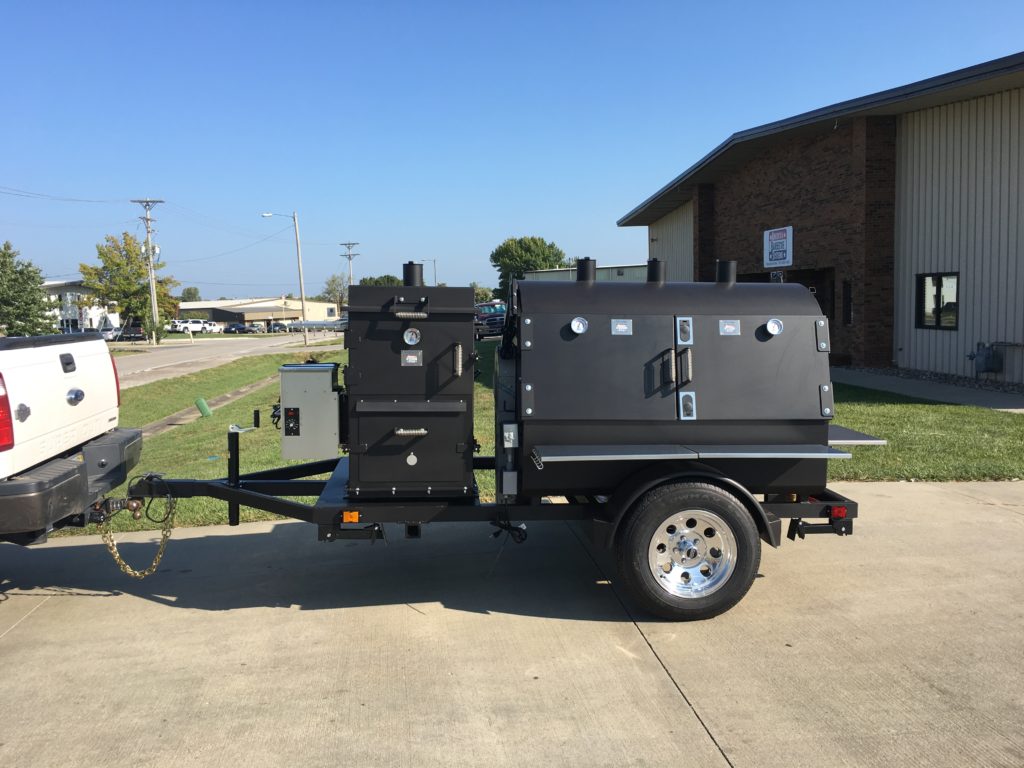 An ABS Judge and Bar-be-cube combo, on a trailer. 