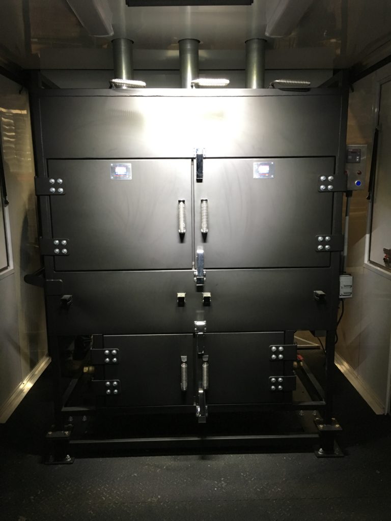 Front view of the ABS Smokehouse. 