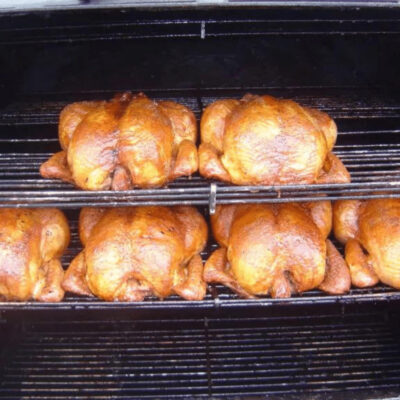 Mouthwatering turkey on the ABS Pit-Boss w/Rotisserie.
