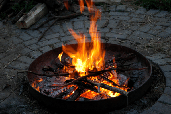 Stay toasty warm next to the fire.