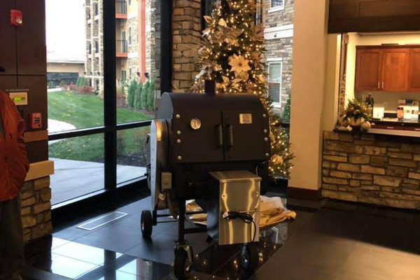 An example of a backyard barbecue smoker - PIt Boss