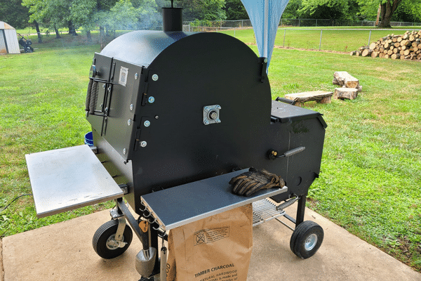An example of a backyard barbecue smoker - PIt Boss