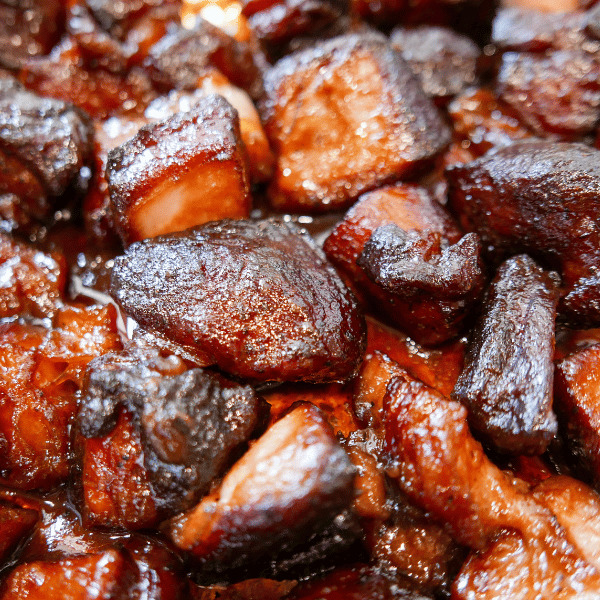 Mesquite smoked meats offer bold smoky flavor that pairs well with beef and pork. 
