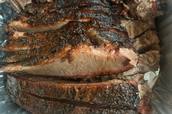 Brisket cooked to perfection on an ABS smoker.