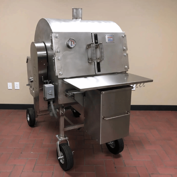 Stainless Pit-Boss with Pellet System.