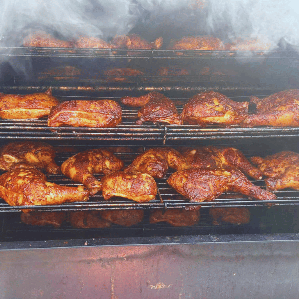 Chicken on the American Barbecue Systems Judge. 