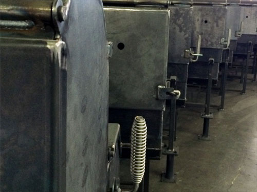Smokers being crafted at American Barbecue Systems.