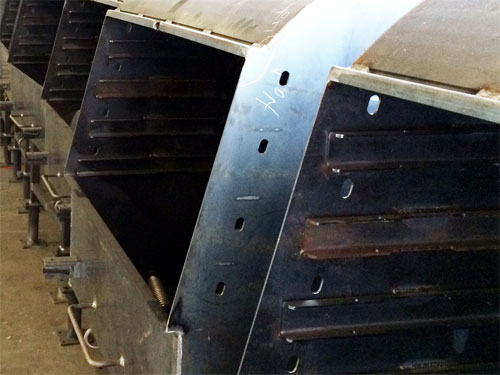 Smokers being crafted at American Barbecue Systems.
