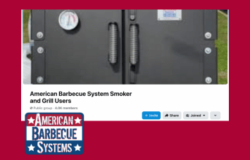 We invite you to join the barbecue community on Facebook for American Barbecue Systems users, featuring real photos, tips, and discussions.